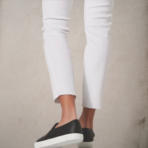 NWOT ROEBUCK & Co. Vintage Distressed Raw Hem Skinny Jeans White/12R - Picture 6 of 14